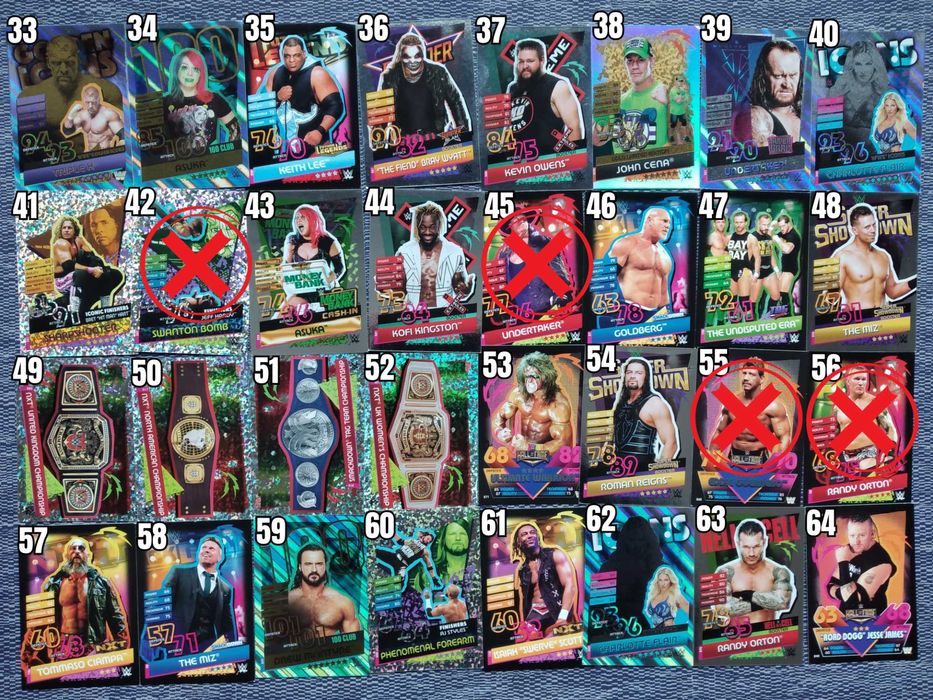 WWE Trading Cards Картички Кечисти John Cena HHH Undertaker Rock Кеч