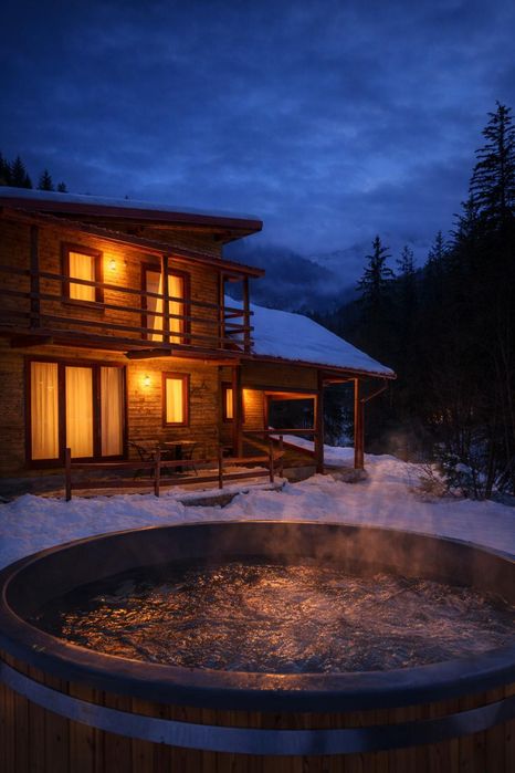 Cabana de inchiriat cu ciubar cu jacuzzi la 40 km de CJ