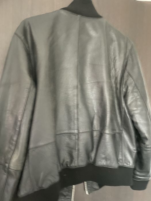 Geaca piele zara neagra L- XL