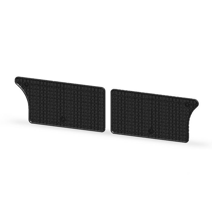 Set covorase auto din cauciuc Ford Galaxy 1 Alhambra Sharan 1995-2010 pentru Rindul 3 de scaune, presuri BestAutoVest, negre, 2 buc