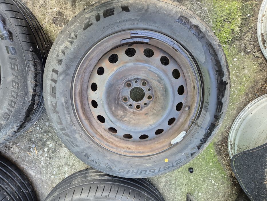 4бр стоманени джанти за Пежо 807/ 2007г/ 6.5ж Х16/ ет 30/ 5Х 98/