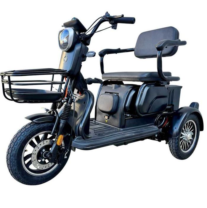 Tricicleta Electrica Triciclu Fara permis CIV RAR inclus 2 Locuri Baterie 20Ah Viteza maxima 25km/h