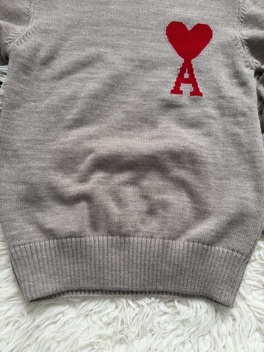 Pulover Ami, clasic, guler rotund