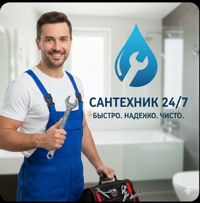 Услуги сантехника24/7 Алматы недорого