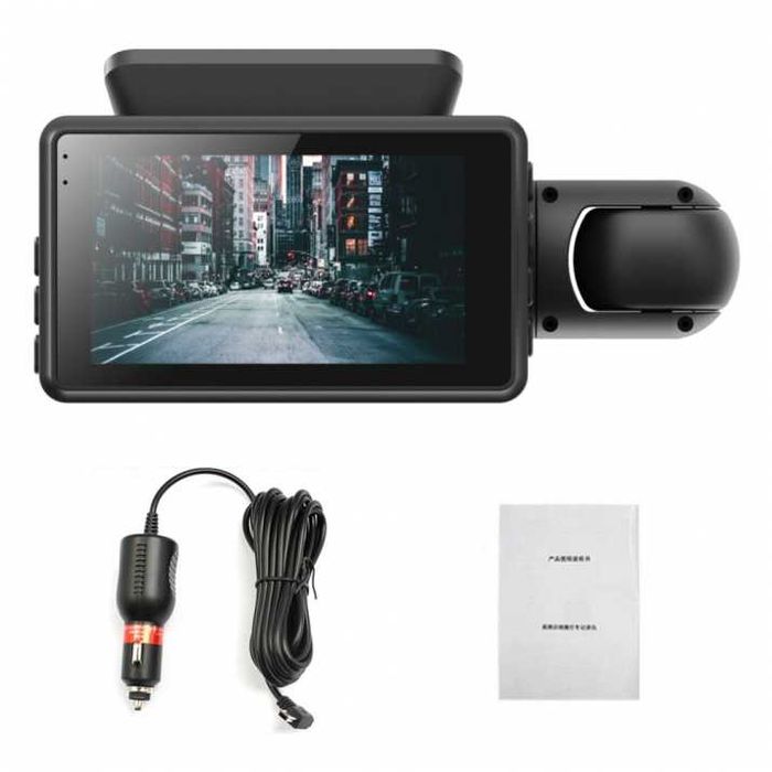 Видеокамера за автомобил Full HD 1080P 2 камери + 32 GB Micro SD Card