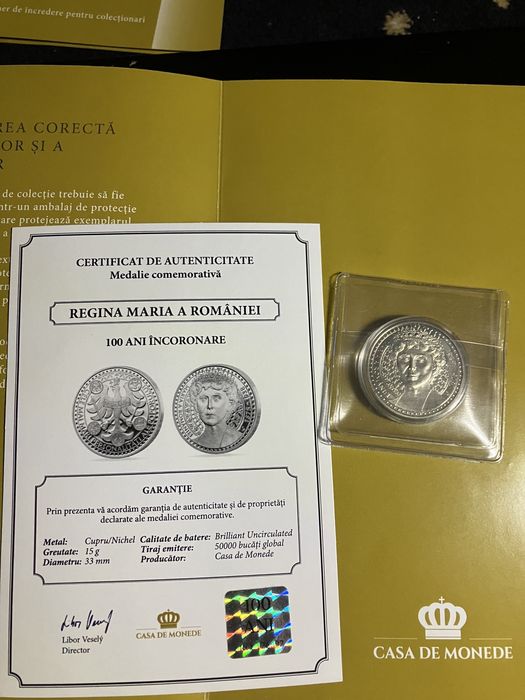 Moneda Alexandru Ioan Cuza .