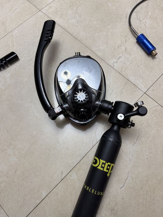 Vand masca scufundari Dideep cu mini butelie de scufundare 0.5l 10-14 minute timp de respirare sub apa