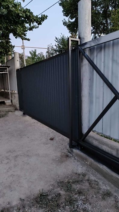 Откатные ворота из металлосайдинга любого размера от 4 дней