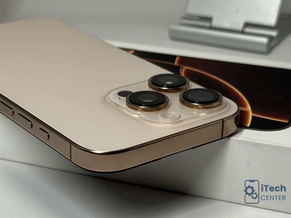 iPhone 16 Pro, 256GB, Desert Titanium, 89% батерия, КАТО НОВ, 1г. ГАРАНЦИЯ!