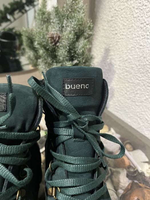 Зелени боти естествен велур