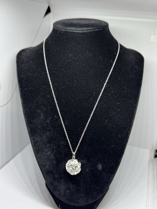 Нов сребърен синджир с висулка роза 5.63гр 925