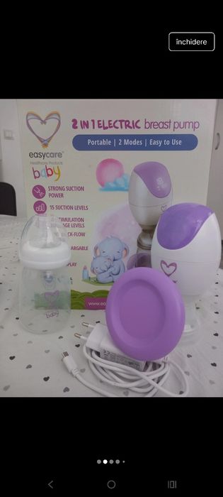 Pompă electrică de sân Easycare 2 în 1