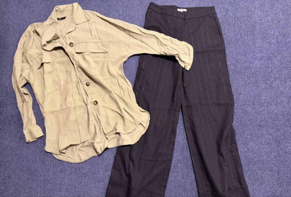 Camasa si pantaloni evazati