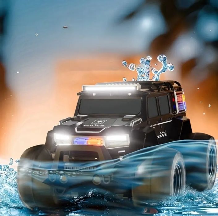 Полицейская машина на пульте управления, радиоуправляемая машина