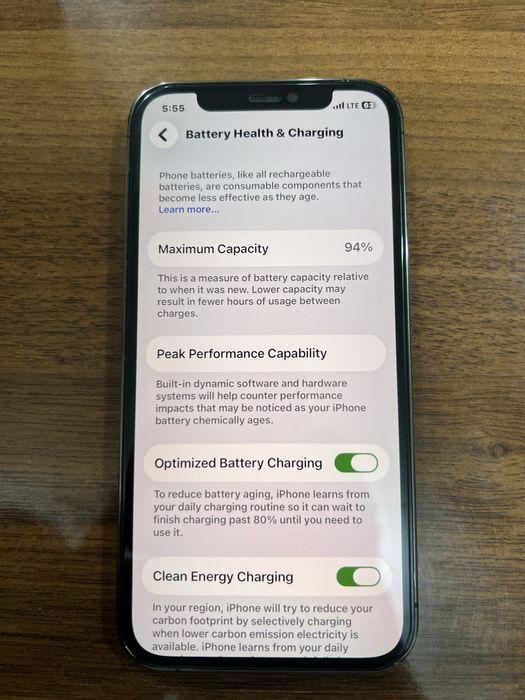 iPhone 12 pro yomkost 94