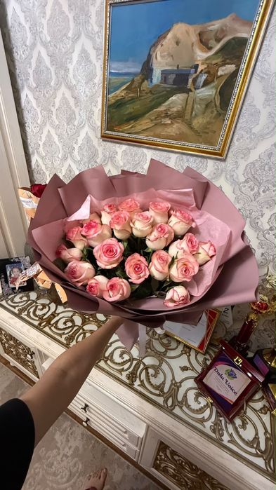 Букет,роза 21штук