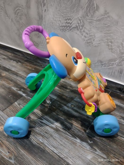 Проходилка за бутане Fisher Price Smart Stages Музикално кученце, на б