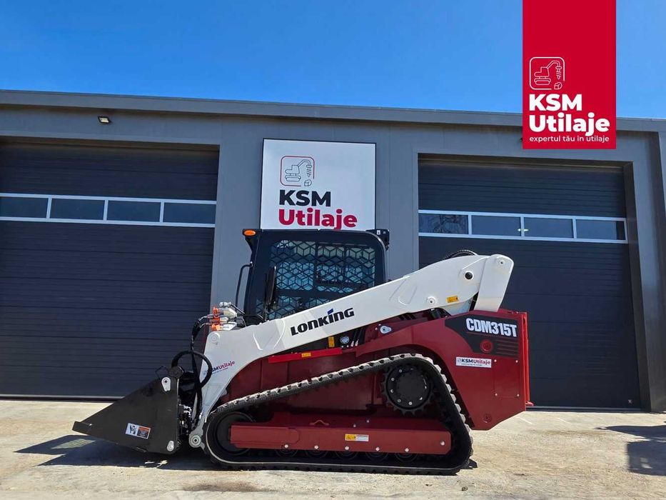 Mini Încărcător Șenile LONKING CDM315T | 109 CP Kubota, High Flow, AC