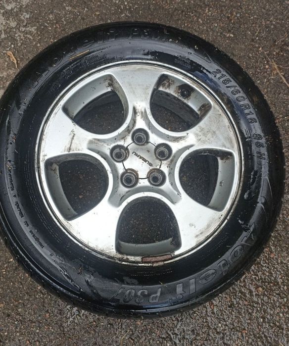 Диски с шинами на Subaru, оригинал