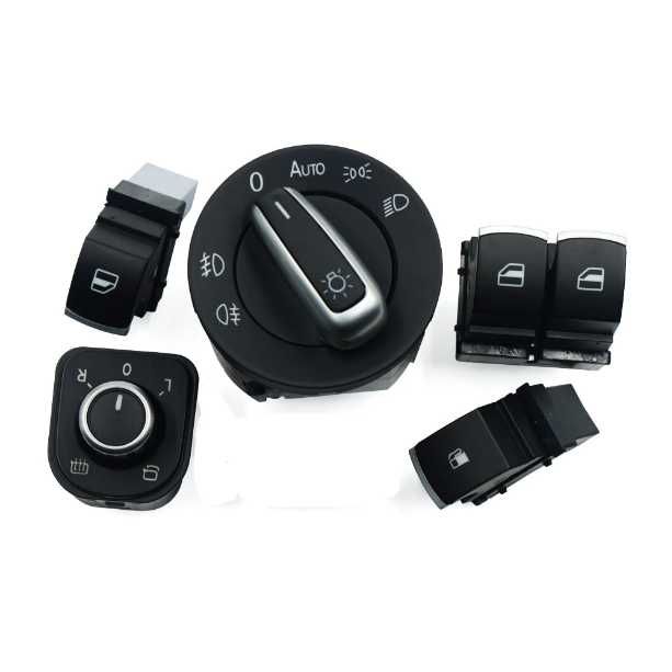 ключ за фарове ел.стъкла Голф 5 6 Пасат Б6 Golf 5 6 Touran Passat B6