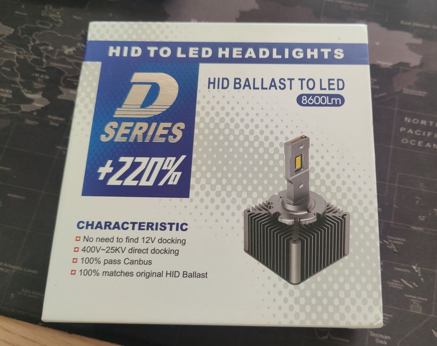LED D2S крушки директна замяна на ксенони