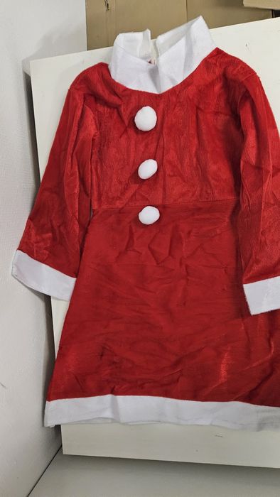 Коледни роклички с шапки, два размера