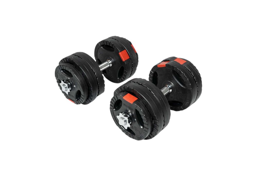 Set gantere reglabile din ciment cu grip de 30 KG