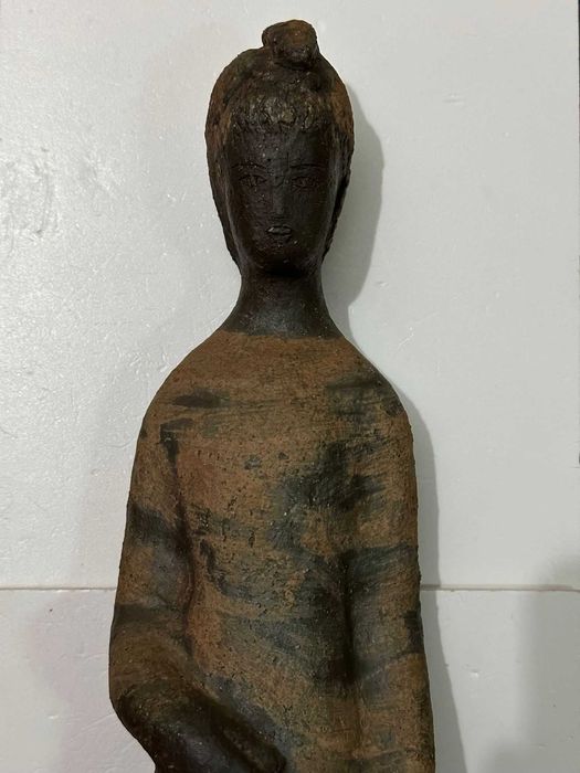 STATUETA CERAMICA - Autor : IDA ERDOS-MEISINGER - 1950 -Germania -42cm