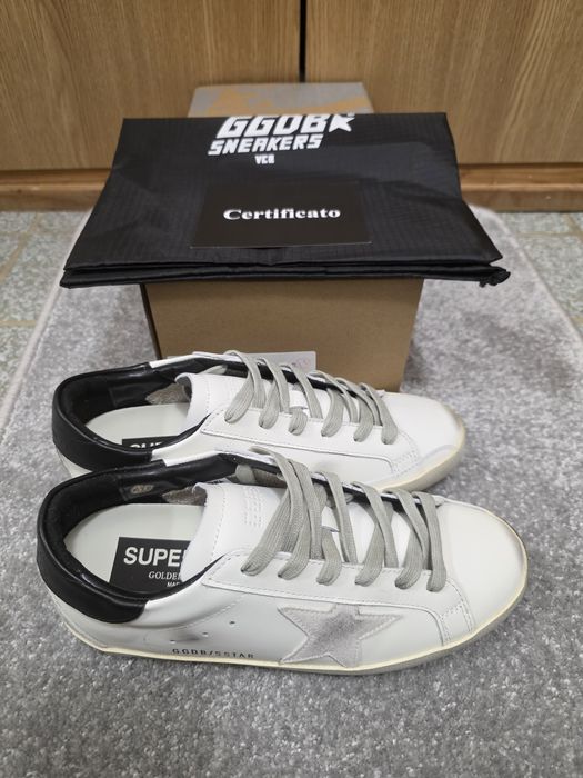 Golden Goose White Leather 37 Noi