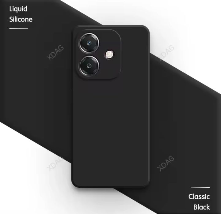 Husa Soft Liquid Inside Catife si Folie Sticla OPPO A40/A60/A80/A5 PRO