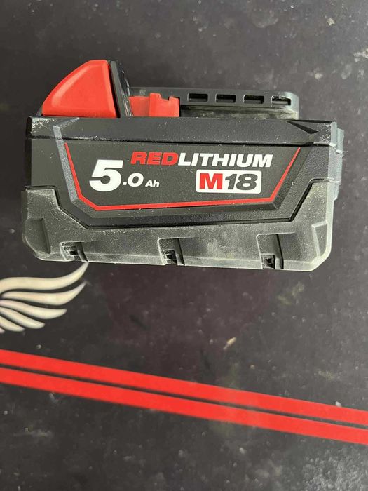 Baterie Milwaukee M18 REDLITHIUM 5.0 Ah – second hand