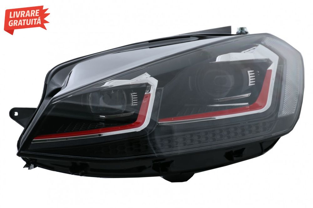 Faruri LED VW Golf 7.5 VII (2017+) GTI Look cu Semnal Dinamic
