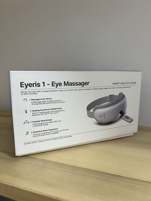 Aparat de masaj ocular Renpho Eyeris 1, Bluetooth, muzică, vibrații, aer cald