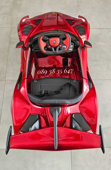 ТОП ЦЕНА!НОВО!Акумулаторна кола Flash RED с 4Х4,12V батерия,меки гуми