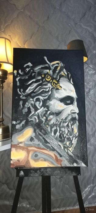 Картина гречискова бога Зевс на холсте