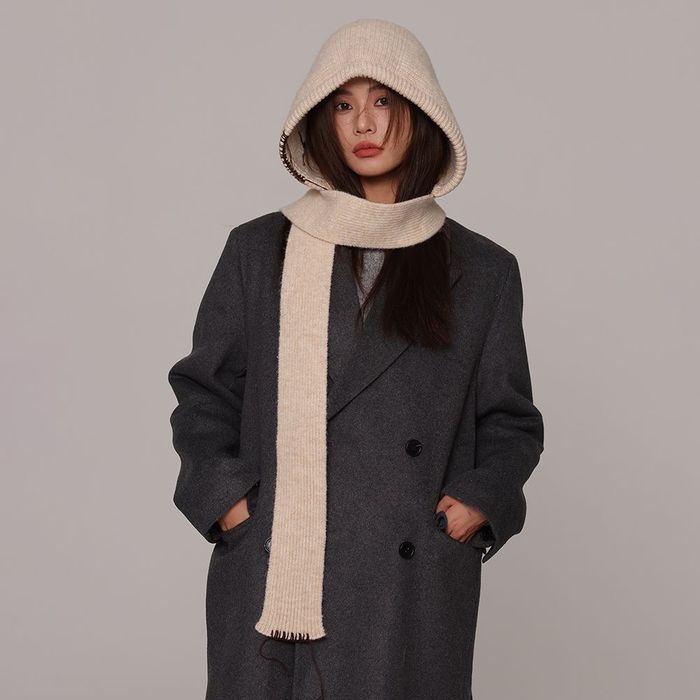 Капор-шарф женский