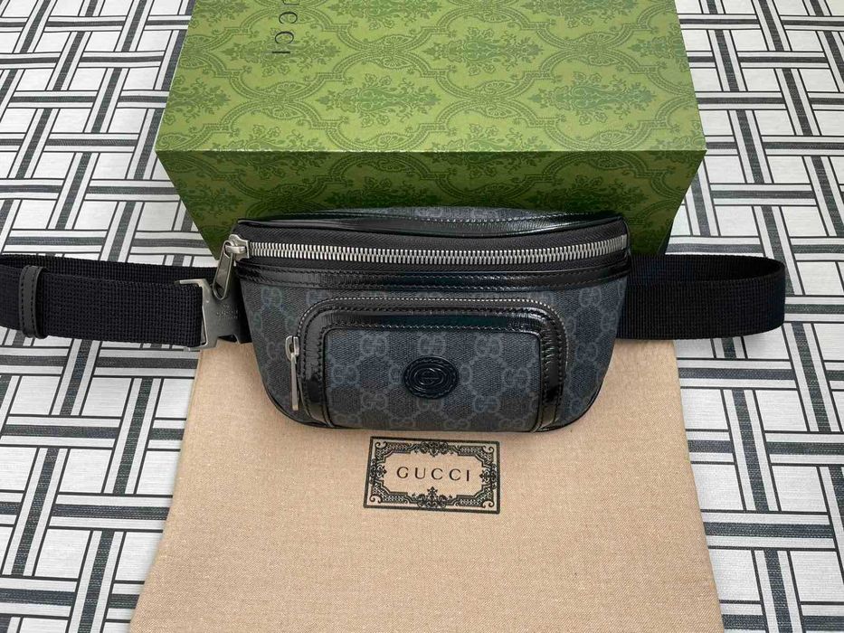 Чантичка Оригинална за Kръст Гучи Supreme Gucci Belt Bag Чанта Колан