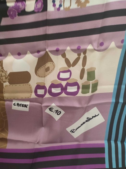 копринен шал Италия braccialini roccobarocco нов копринен шал пикасо