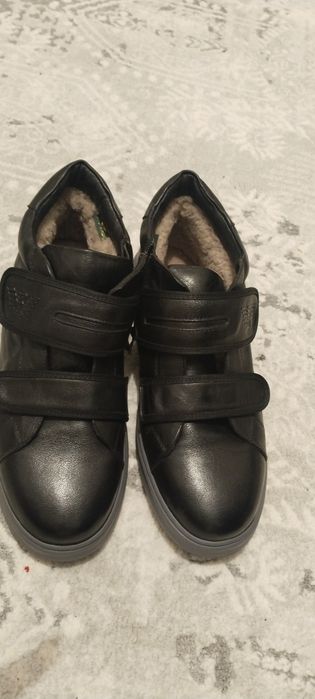 Ботинки зимние кожаные