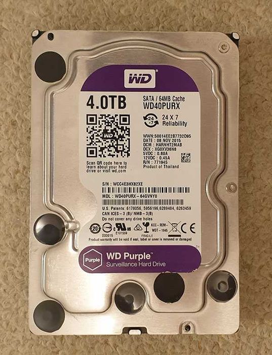 Hard Disk Western Digital Purple 4TB