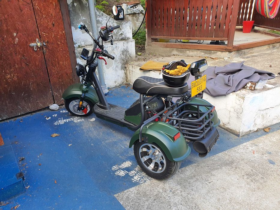 Triciclu citycoco roti groase