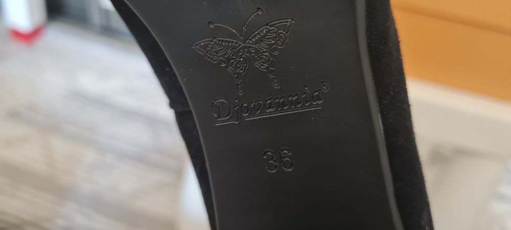 Туфли нат замша р 36