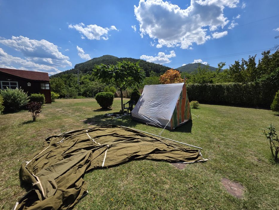 Руска туристическа триместна палатка