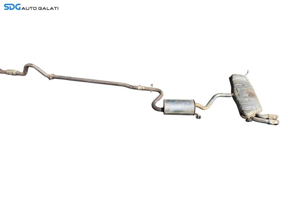 Toba Teava Racord Flexibil Esapament Evacuare Intermediara Finala Traseu Complet Volkswagen Golf 5 Plus 1.4 TSI 2004 - 2008 Cod 1K0253411BK 1K0119AT 1K0120 1K6253611N 1K0254307K [LC2187]