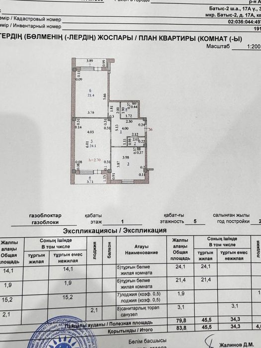 Срочно!!! Продам 2-х комн.квартиру в городе Актобе