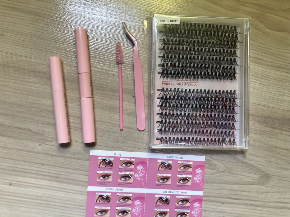 Комплект мигли и свежа палитра huda