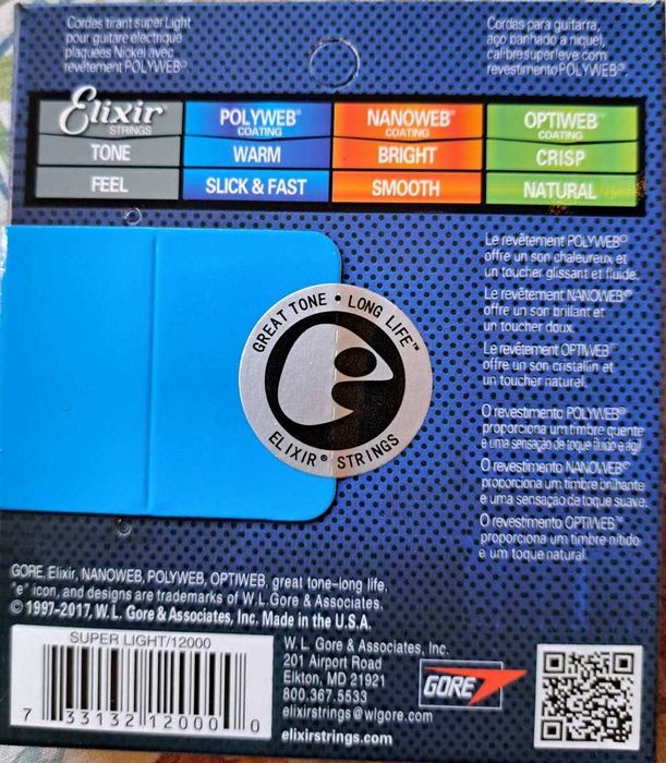 Струни за китара Elixir POLYWEB super light 9/42