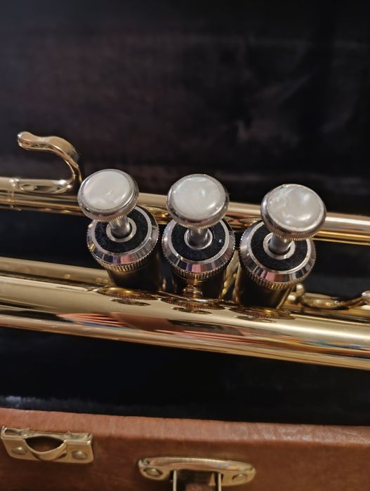 Trompeta Maxtone 1970 Bb – Gold Lacquer –  Nouă + Hard Case