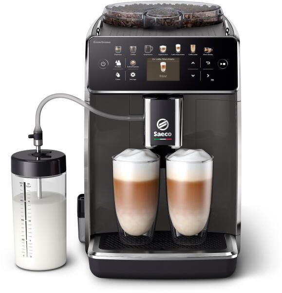 Espressor automat Saeco GranAroma SM6580/10, sistem de lapte Latte Duo, 14 bauturi, 15 bar, rasnita ceramica,