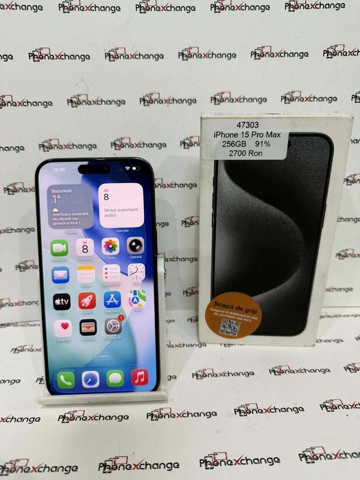 iPhone 15 Pro Max Black Neverlocked 256GB